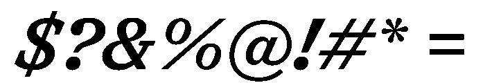 Shinka MediumItalic Font OTHER CHARS