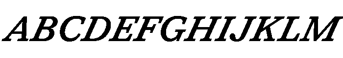 Shinka MediumItalic Font UPPERCASE