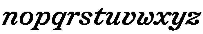 Shinka MediumItalic Font LOWERCASE