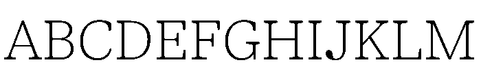 Shinka Thin Font UPPERCASE