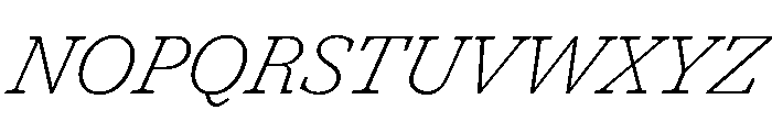 Shinka ThinItalic Font UPPERCASE
