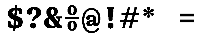 ShinkaMono Bold Font OTHER CHARS