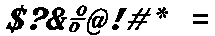 ShinkaMono BoldItalic Font OTHER CHARS
