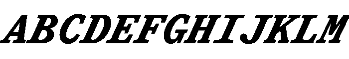 ShinkaMono BoldItalic Font UPPERCASE