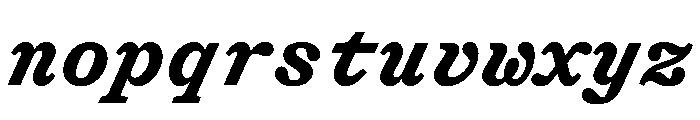 ShinkaMono BoldItalic Font LOWERCASE