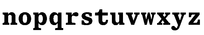 ShinkaMono Bold Font LOWERCASE