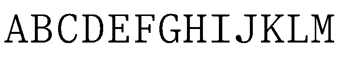 ShinkaMono Light Font UPPERCASE