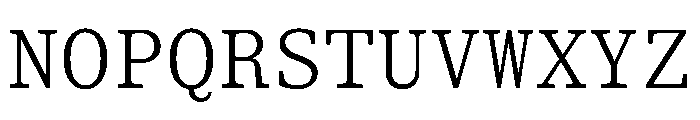 ShinkaMono Light Font UPPERCASE