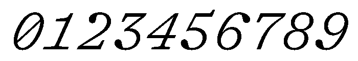 ShinkaMono LightItalic Font OTHER CHARS