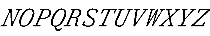 ShinkaMono LightItalic Font UPPERCASE