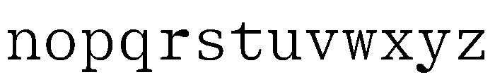 ShinkaMono Light Font LOWERCASE