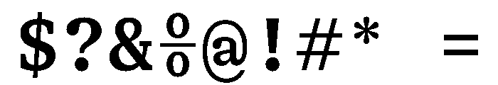 ShinkaMono Medium Font OTHER CHARS