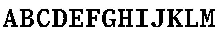 ShinkaMono Medium Font UPPERCASE