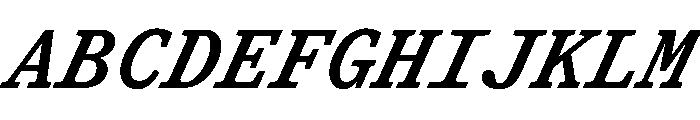 ShinkaMono MediumItalic Font UPPERCASE