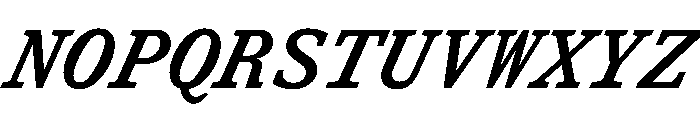 ShinkaMono MediumItalic Font UPPERCASE
