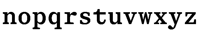 ShinkaMono Medium Font LOWERCASE