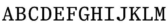 ShinkaMono Regular Font UPPERCASE