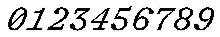 ShinkaMono RegularItalic Font OTHER CHARS