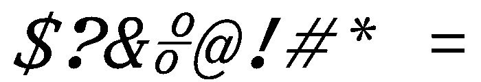 ShinkaMono RegularItalic Font OTHER CHARS
