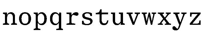 ShinkaMono Regular Font LOWERCASE