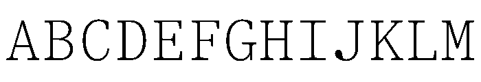 ShinkaMono Thin Font UPPERCASE