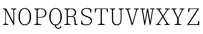 ShinkaMono Thin Font UPPERCASE