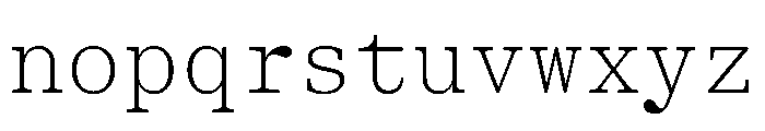 ShinkaMono Thin Font LOWERCASE
