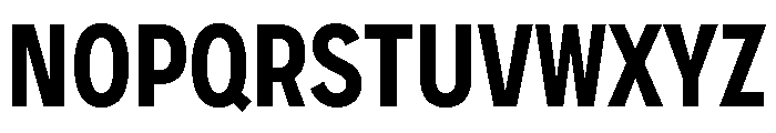 ShopSansCondensed Semibold Font UPPERCASE
