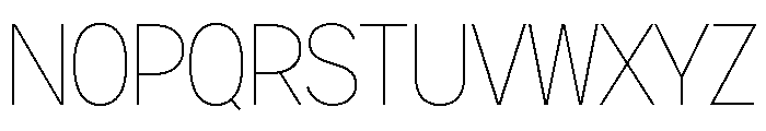 ShopSansCondensed Thin Font UPPERCASE