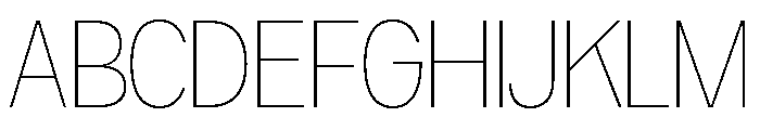 ShopSansCondensed Thin FONT