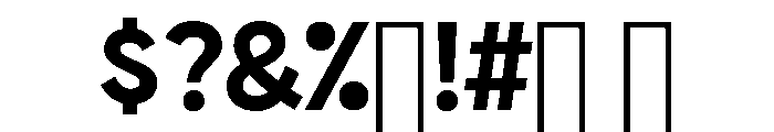 ShopSansNarrow Semibold Font OTHER CHARS
