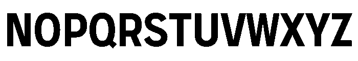ShopSansNarrow Semibold Font LOWERCASE