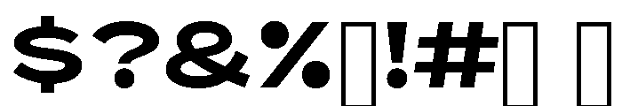 ShopSansWide Semibold Font OTHER CHARS