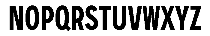 ShopSansXCondensed Semibold Font LOWERCASE