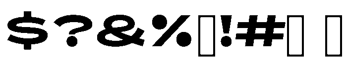 ShopSansXWide Semibold Font OTHER CHARS