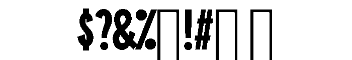 ShopSansXXCondensed Semibold Font OTHER CHARS