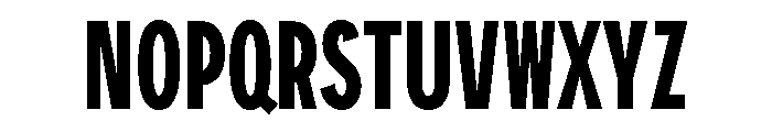 ShopSansXXCondensed Semibold Font UPPERCASE