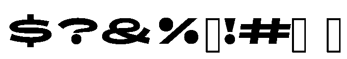 ShopSansXXWide Semibold Font OTHER CHARS