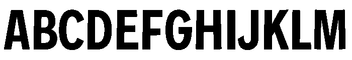 ShopSansv02Curve Concave10 Instance Font UPPERCASE
