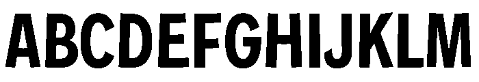 ShopSansv02Curve Concave20 Instance Font UPPERCASE