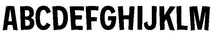 ShopSansv02Curve Convex30 Instance Font UPPERCASE