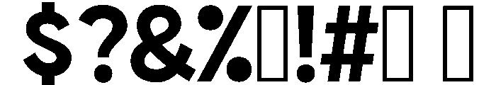 ShopSansv02Widths NarrowSemibold Instance Font OTHER CHARS