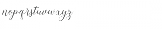 Shania Script Font LOWERCASE