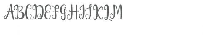 Shirley Font UPPERCASE