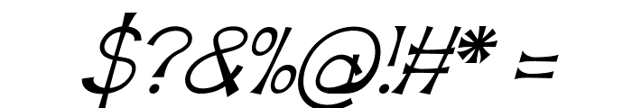 ShackleItalic Font OTHER CHARS