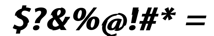Shaddock-BoldItalic Font OTHER CHARS