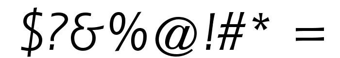 ShannonStd-Oblique Font OTHER CHARS
