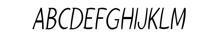 Shepherd-CondensedItalic Font UPPERCASE