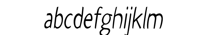 Shepherd-CondensedItalic Font LOWERCASE