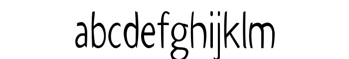 Shepherd-CondensedRegular Font LOWERCASE